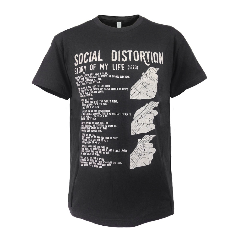 SOCIAL DISTORTION T SHIRT Story Of My Life NEW